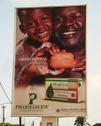Ivory coast, street ads